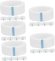 Beatifufu 5sets Natural Lashes Eyelash Extension Tape Lash Extension Supplies Non Woven Fabric Tape 5rolls*5