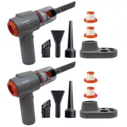Pocket Vac Pro Version with Charging Dock 2 Pack 2-in-1 Handheld Vacuum and Blower