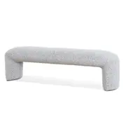 Everet 1.5m Long Ottoman Bench - Pepper Boucle