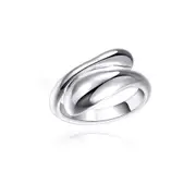 Culturesse Maeve 2cm Artisan Wrap Open Ring Fashion Jewellery Sterling Silver