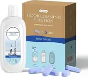 Nukisa 5 Bottles Compatible with Tineco Cleaning Solution 500ml Per Bottle Lavender Flavor Floor Cleaner Compatible with All Robot Vacuums with Mopping and Cordless Wet/Dry Vacuum (Lavender Flavor)