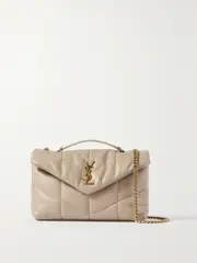 [SAINT LAURENT] SAINT LAURENT - Puffer Toy Quilted Leather Shoulder Bag - Beige - One size One size Neutrals