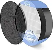 LEVOIT LV-H132 Air Purifier Replacement Filter, 3-in-1 Nylon Pre-Filter, High-Efficiency Activated Carbon Filter, LV-H132-RF, 1 Pack