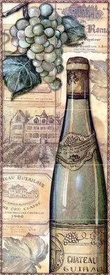 30 x 12 Ceramic Mural Backsplash Vineyards Tile #177