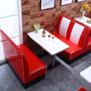 Retro Diner Booth 2 Seater w/o Under Seat Storage set 1 Table & 2 Sofa- GT-M120