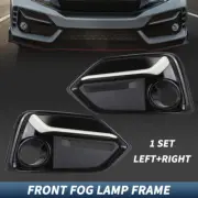 Front Right Left Fog Light Cover Bezel For Honda Civic 2017-2021 5Door Hatchback (for: Honda)