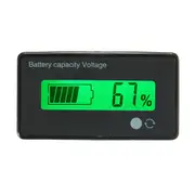 Geekcreit?&reg; 12V/24V/36V/48V 8-70V LCD Acid Lead Lithium Battery Capacity Indicator Digital Voltmeter