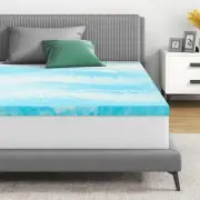 Airdown Mattress Topper 2 Inch Gel Infused Memory Foam Mattress Topper Twin