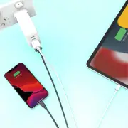 Laser MFi Lightning Cable 2 Pack White/Black 2M