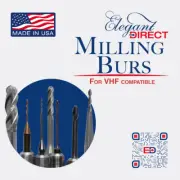 VHF Milling Burs Zirconia & PMMA milling CAD CAM from Elegant Dental