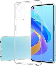 [MEZON] Ultra Slim Case for Oppo A96 4G – Premium Crystal Clear Back Case – Shock Absorption, Wireless Charging Compatible (Oppo A96 4G, Gel Clear)