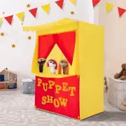 Lemonade Stand Puppet Show Theater Pretend Playhouse Play Tent Kids on Stage Doo