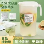 按壓冷水壺 1.8L／2.5L 耐熱冷水壺 涼水壺 果汁瓶 透明水壺 飲料壺 開關式水壺 冰箱水壺 冷水瓶 OLZ5