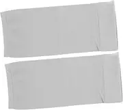 IWOWHERO 1Pair Thin Elbow Sleeve for Joint Protection Lightweight Arm Sleeves for Sports and Everyday Use for Yoga Basketball Tennis and More Unisex Grey