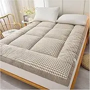 Japanese Futons Japanese Floor Mat Japanese Tatami Mat Thick Futon Mattress Foldable Japanese Tatami Roll Up Mat Queen Mattress Foldable(B,1.5mx2m)
