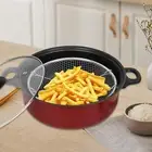 Non-stick frying pan, deep fryer pot, milk pan, saute pan with cover net,