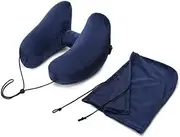 [ベストアンサー] Best Answer Neck Pillow, Blue, H-Shaped, Travel, Car, Neck Pillow, Airplane, Children, Women's, Memory Foam, Air Pillow, with Hat, Blindfold, Napping, Airplane Bus, Shinkansen Air Pillow, Cushion