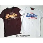 現貨☆【SD男生館】☆【SUPERDRY極度乾燥印圖短袖T恤】☆(深咖啡色.白色)