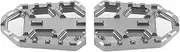 Motorcycle Pedals, 1 Pair Motorcycle Wide Footrest CNC Aluminum Alloy Pedals Fit for DL650 DL1000 VSTROM 650XT/1000XT(grey)