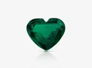 8.58 Carat GRS Certified Natural Emerald for Custom Jewelry Making, Heart Shape