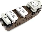 WGQGQ Car Window Controller Switch Button Car Window Lifter Control Switch,Fit For E,WHITE LIGHT,Fit For S,WHITE LIGHT 2139054803 E Window Toggle Switch
