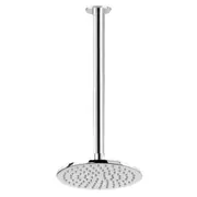 Astra Walker Icon Shower Bathroom Ceiling Mount Arm & 200mm Rose Head Chrome