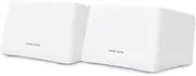 Mercusys BE9300 Whole Home Mesh Wi-Fi 7 System, Tri-Band, 320 MHz, 6 GHz, 4K-QAM, MLO, Full 2.5Gbps Ports, Seamless Roaming, Gaming & Streaming, Easy APP Manage, Parental Control (Halo H47BE(2-pack))