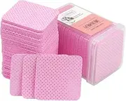 Healvian 400Pcs Professional Glue Wiping Cloths for Eyelash Glue Removal Pink Cleaning Cloths for Efficient Glue Cleanup Prevention of Clogged Bottles Portable for Travel