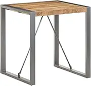 VRAXO Dining Table 70x70x75 cm Solid Wood Mango -13.2KG,321599