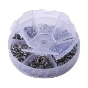 600Pcs Key Link Rings Bulk for Keychain Attachment Jewel Making Organization