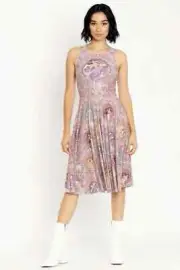 Blackmilk Mucha The Arts Princess Midi Dress Alphonse Mucha Size Large L NEW NWT