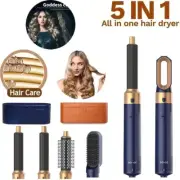 Original 5 in 1 Hair Styler Set: High-Speed Ionic Dryer, Curling Wand