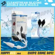 CleanStream Double Bulb Nozzle Enema Anal DoucheDetox Cleansing System Pump