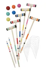 Regent Select 6-Player Croquet Set w/ Mallets/Balls Fun Outdoor Family Game