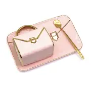 Bag-shaped Mug Ceramic Coffee Cup And Saucer Set Pink