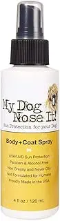 My Dog Nose It Coat and Body Spray - Sun Protection for Your Dog, Protects Against Harmful UVA/UVB Rays