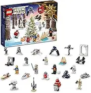 LEGO Star Wars 2022 Advent Calendar 75340 Building Toy Set for Kids, Boys and Girls, Ages 6+, 8 Characters and 16 Mini Builds (329 Pieces),(6378943)