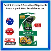 Schick Xtreme 3 Sensitive Disposable Razor 4 pack Men Sensitive razor..