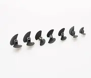 LUMIXE 6PCS RC Boat Parts 2 Blades Propellers Aperture 3.18mm 4mm 4.76mm Plastic Paddle Diameter 27/30/32/35/38/40/42/45/47mm Props Boat Propeller (Color : 4x35mm)