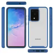 For Samsung S20 Plus 6.7" Shockproof Heavy Duty Bumper Case CLEAR/BLUE
