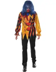 Rubies Killer Clown Dress Up Costume in Two Tone