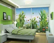 3D Seaweed 532 Blockout Photo Curtain Printing Curtains Drapes Fabric Window AU