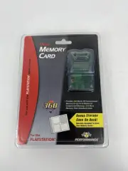 FACTORY SEALED ORIGINAL PS1 MEGA MEMORY CARD BY PERFORMANCE WITH STORAGE CASE