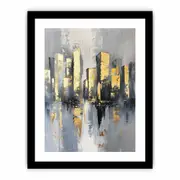 Cityscape Buildings Framed print Art Poster