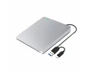 Blu ray BD Burner External USB Slot In DVD RW CD Writer Portable Drive Silver