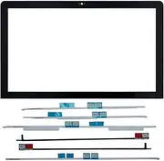 Nockchawon New A1418 A2116 LCD Display Front Glass Panel Cover with LCD Panel Adhesive Strip Kit Replacement for iMac 21.5" A1418 (2012-2017) A2116 (2019) Glass Front Protective Glass