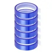 Heat Tape, 6 Rolls 20mmx33m 108ft High Temperature Heat Resistant Tape, Blue