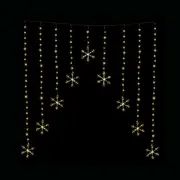 LED Snowflakes Curtain Lights avialable in 2 Colors