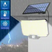 Solar Motion Sensor Wall Light Led Cob Floodlight Security Outdoor Garden V0E3