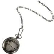 [SAFIGLE] Vintage Pocket Watch with Quartz Movement Father Day and Birthdays Classic Clothing Accessories for Men Elegant Necklace Style Pocket Watch